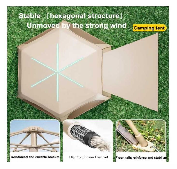 Палатка автоматическая-287х240х158 см. 5-8 местный. Доставка бесплатно