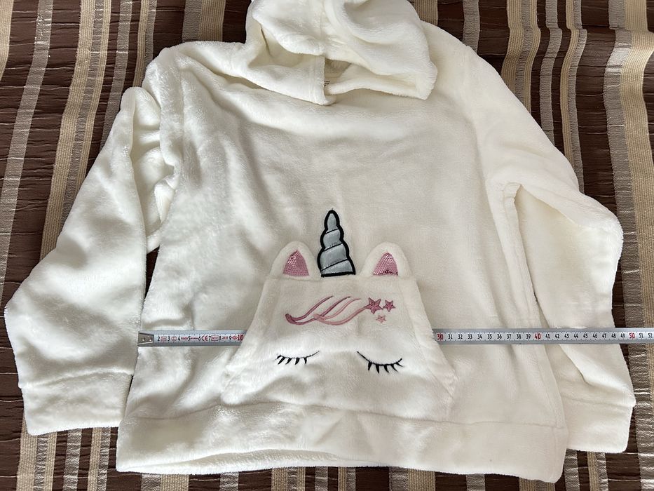 Hanorac pufos Unicorn, 6-8 ani