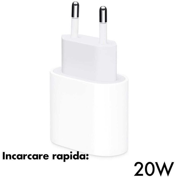 Adaptor APPLE USB-C 20W iPhone 15 Pro Max 17 14 Pro 13 mini Plus 15 16