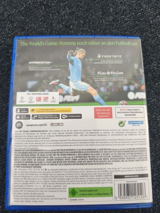 Joc FC24 pentru PS5. Impecabil