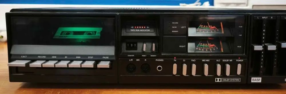 BASF D 3035, stereo cassette deck, perfect funcțional