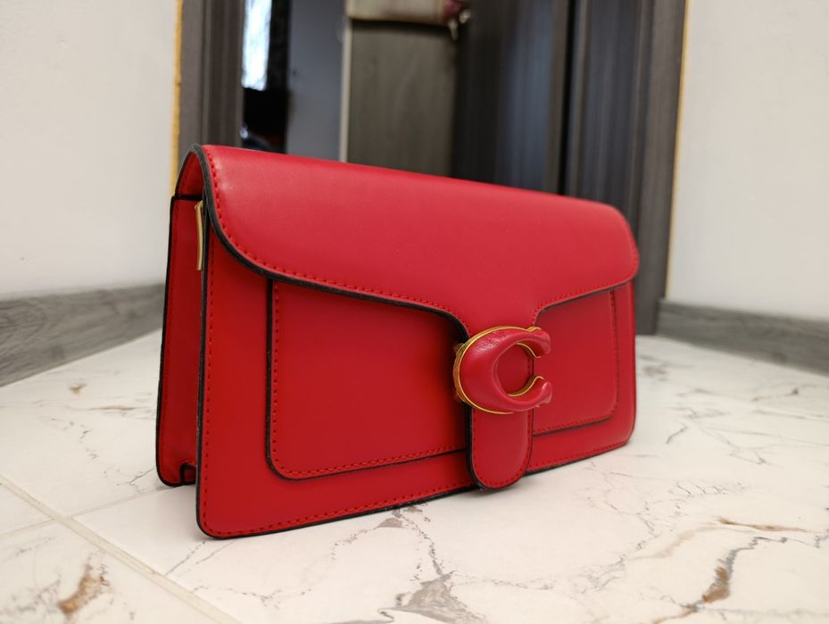 Дамска чанта COACH TABBY 20 BAG, червена