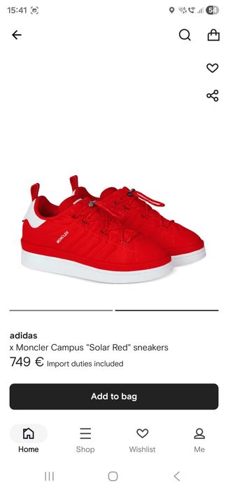 Adidas x MONCLER Campus