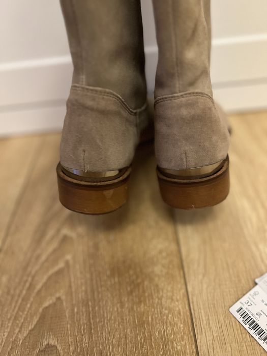 Cizme piele intoarsa Stradivarius masura 37