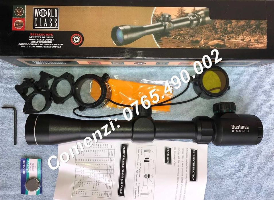 Luneta cu lumina Bushnell 3–9X40 EG pusca vanatoare stadioane spionaj