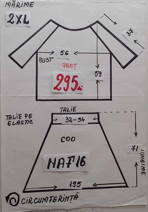 Costum popular  marimea 2XL