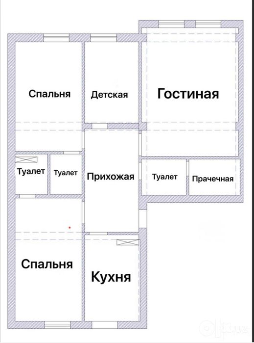 4-комнатная квартира НОВОСТРОЙКА ЖК LABZAK ресторан «Сазанчик» 150 м2