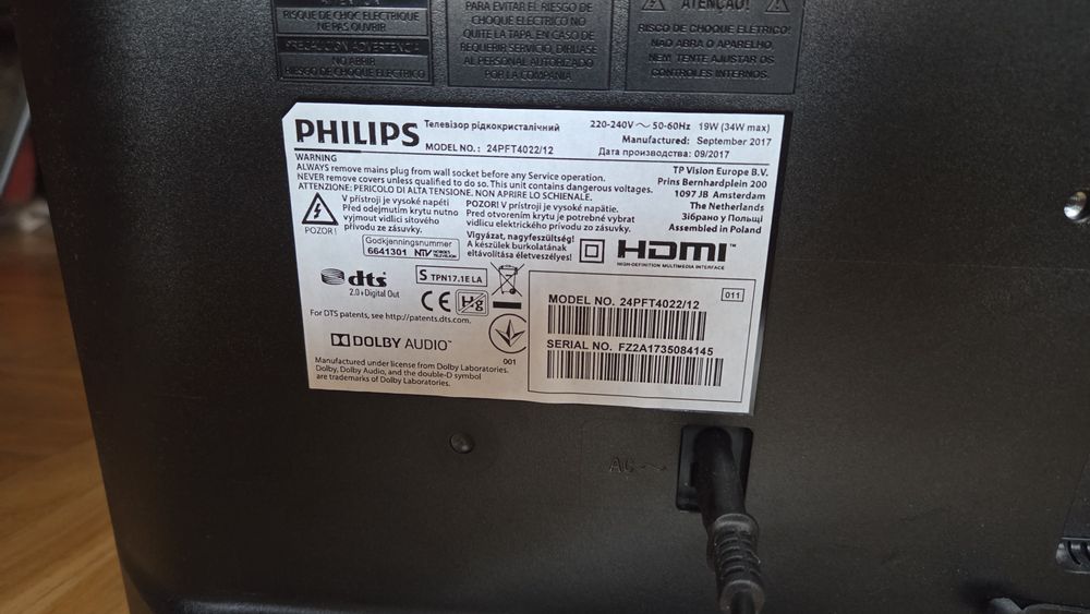 Televizor Philips 24" Full HD 24PFT4022/12