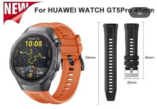 Curea silicon dedicata Huawei GT3Pro,GT4(46)GT5,GT6 Pro(46 mm) - 22 mm