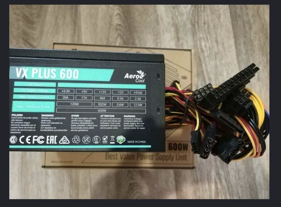 Блок питания Aerocool vx plus 600
