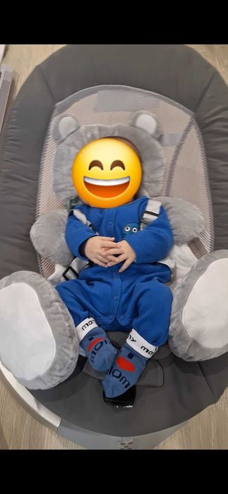 Бебешка ел. люлка Ari bear сива