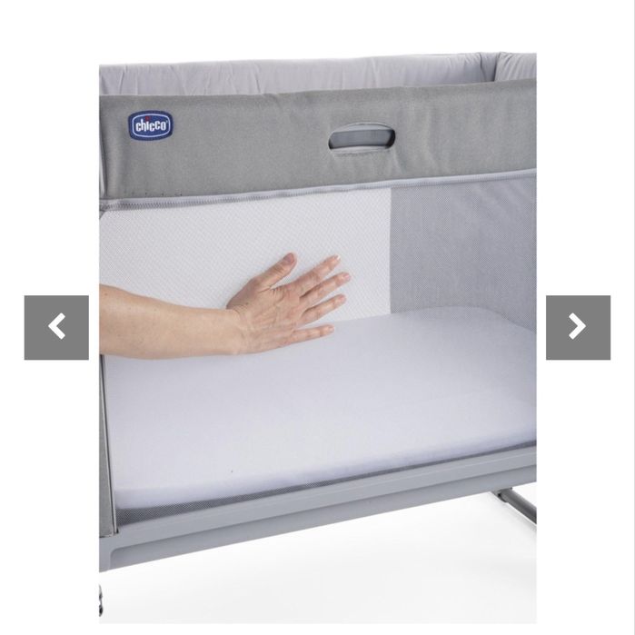 Chicco Бебешка кошара Next 2 Me Forever Cool Grey