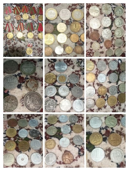Продам коллекционние монети часи фотоаппарати и бумажные деньги! 500$