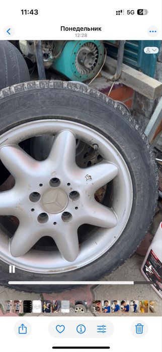 Зима с шипами. Диски с шинами