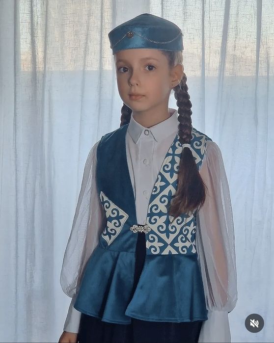 Жилетка национальная + тюбетейка