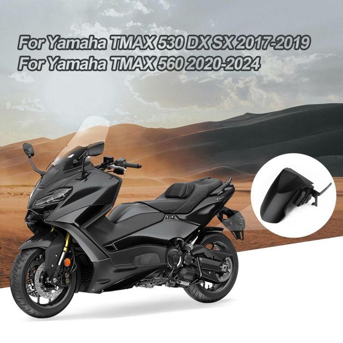 Aripă spate fender pentru Yamaha TMAX 530/560 2017–2024 protector – Negru mat