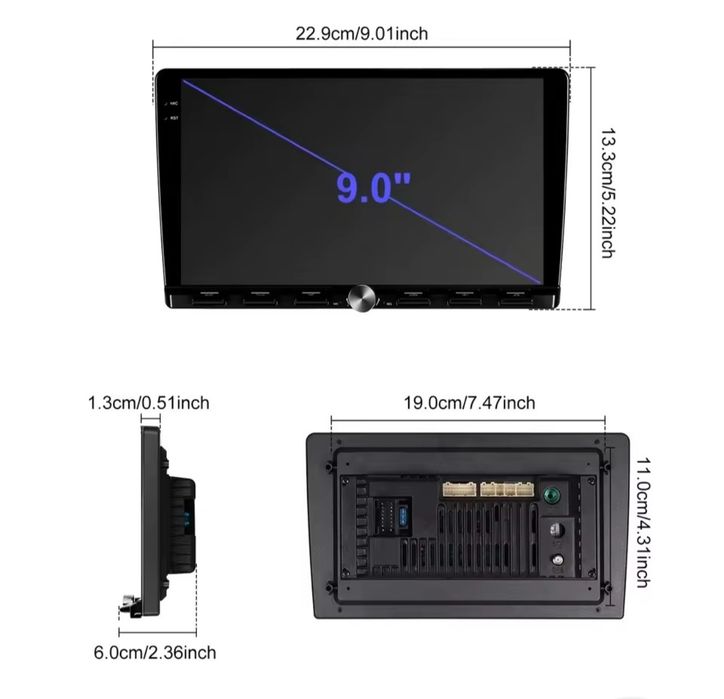 Navigație android 9 inch