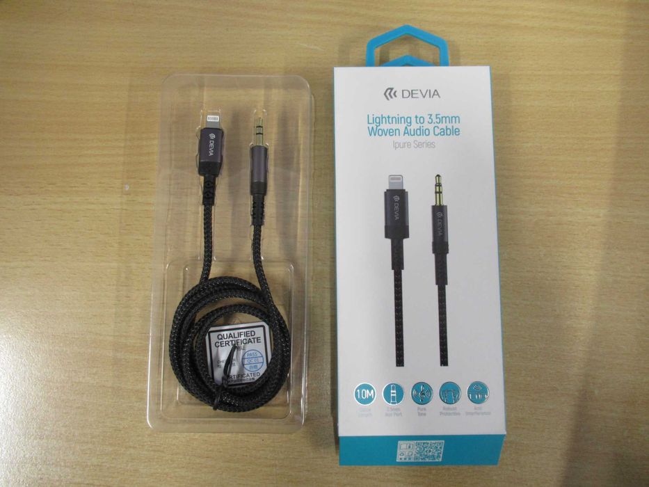 cablu audio Lightning iPhone iPad - aux jack 3.5mm aurit NOU