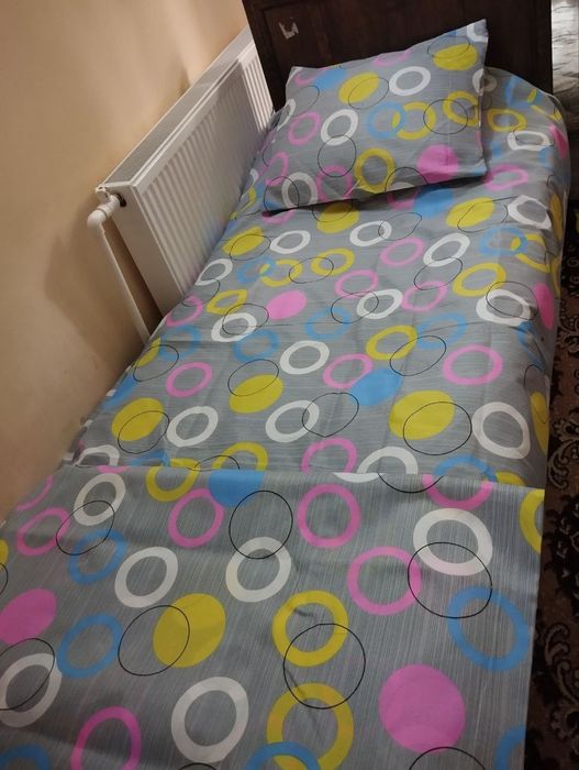 1 кишилик постель, прос-я 2.2×1.4, под-к 2.2×1.4, нав-ка 0.7*0.7