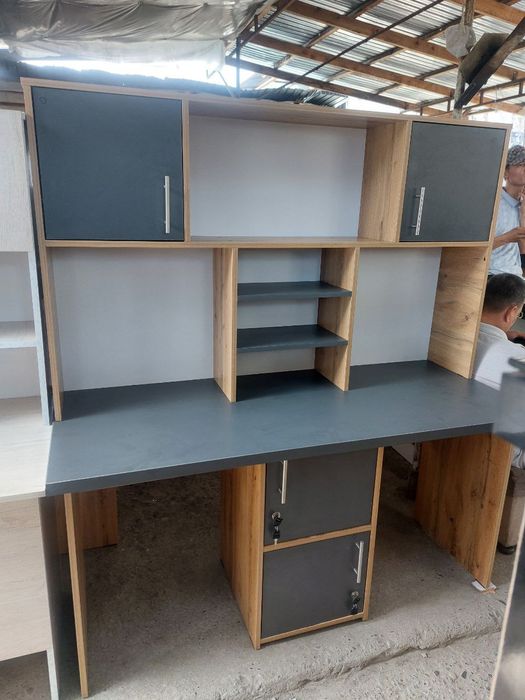 Письменный стол Oʻquvchilar uchun Parta mebel doska 2 Kishilik. 1 Kish