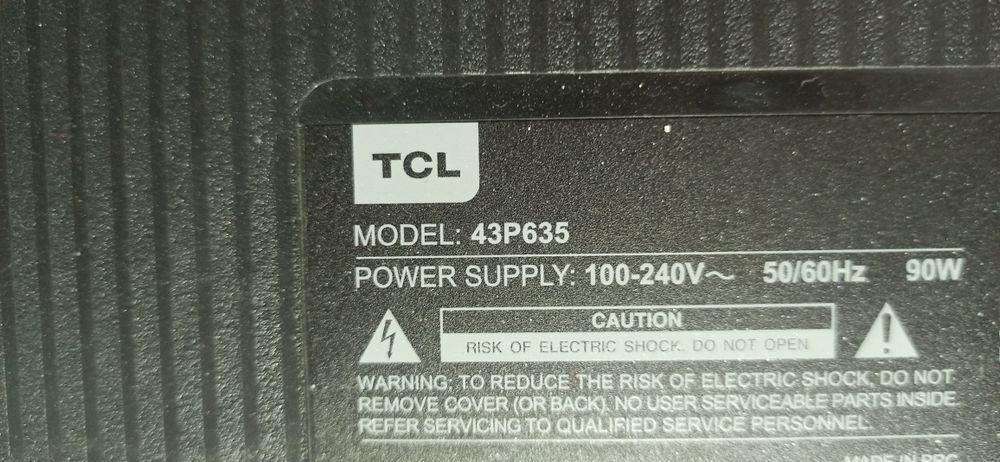 Tcl 43p635 блок питание