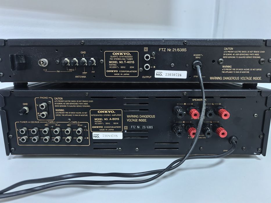 Amplificator Onkyo Integra A8015 si tuner T4015 made in Japan