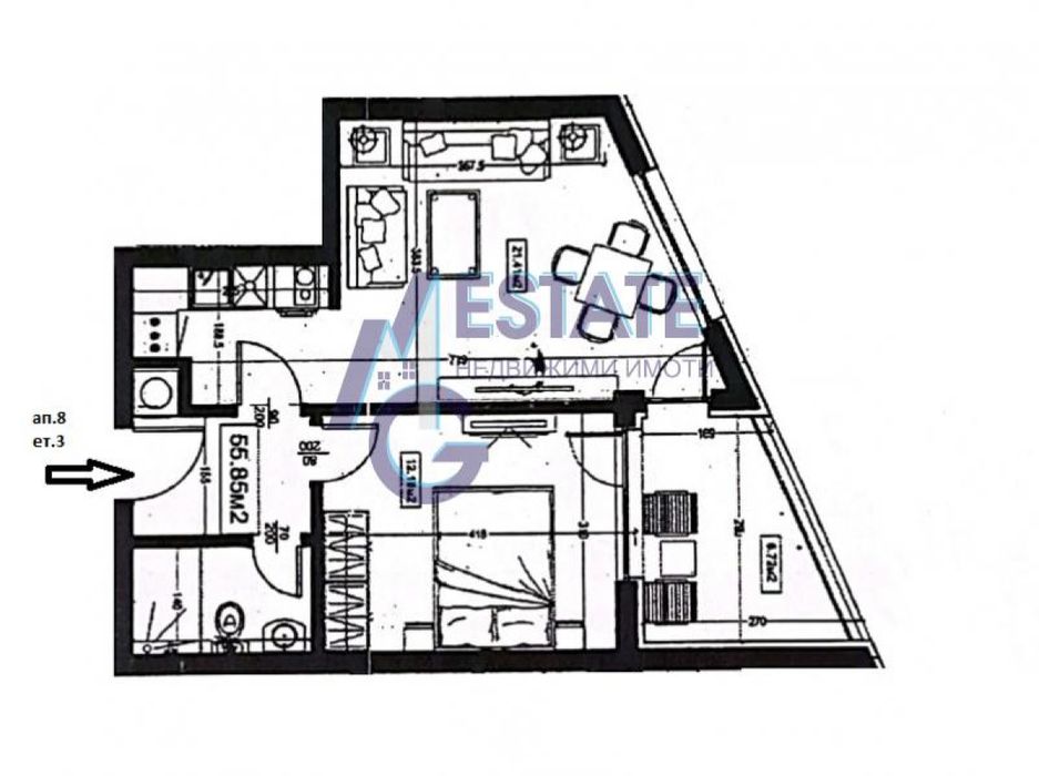 Продажба на 2-стаен в гр. Царево - 61m²