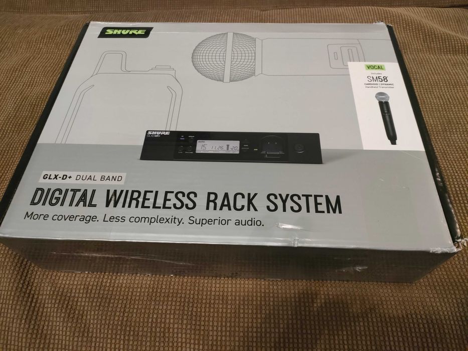 Microfon wireless px Shure GLX-D+ /SM 58 NOU Glxd /beta 58
