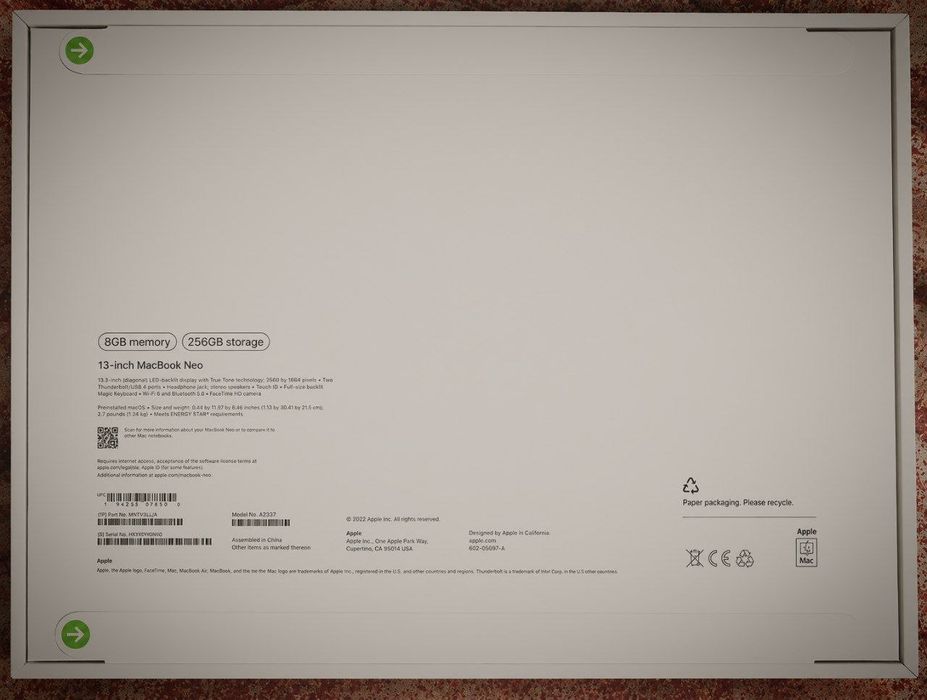 Mackbook Neo 8/256