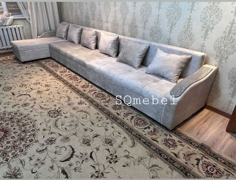 Гостиевой 4м диван с ящиками и раскладной / Мягкий новый диван мебель