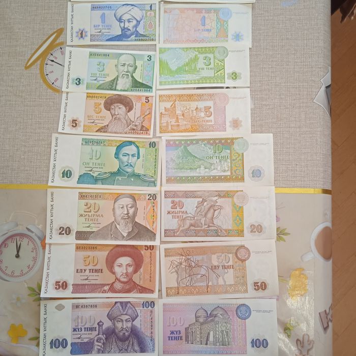 Банкноты тенге 1991 года