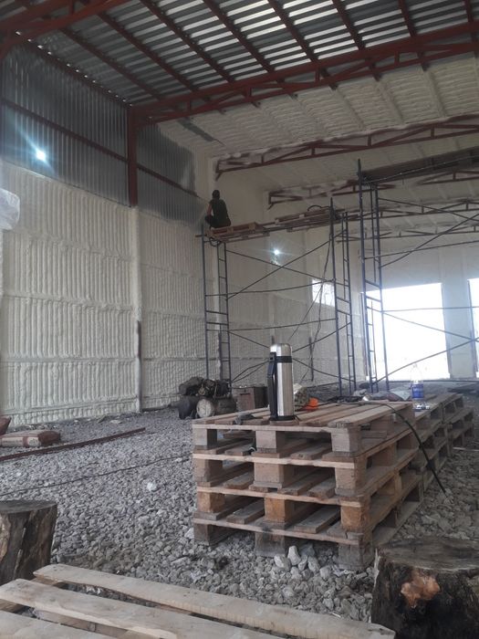 Утепление ппу- пена полиуретан.