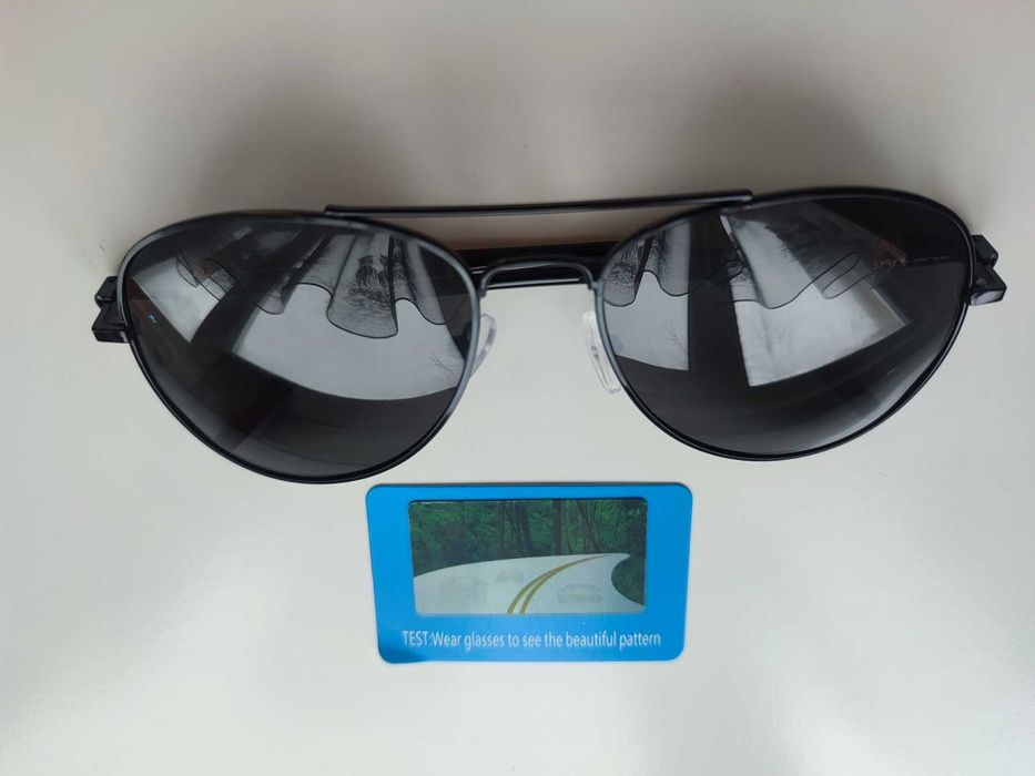 Класически модел слънчеви очила стил Aviator, поляризация