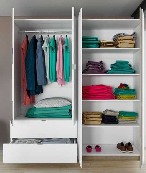 Бял спален комплект