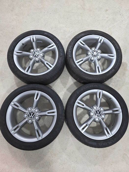 Jante 17 originale si 225 45 17 iarna  Seat Leon FR, Altea FR, VW Golf 5,6,7 Skoda Octavia Superb Audi A3 5x112 57.1