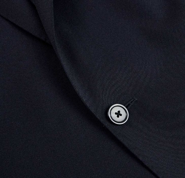 Sacou blazer de lux 44 XL Eduard Dressler lana moale respirabila navy