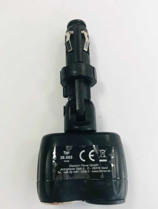 гнездо, букса за запалка на автомобил, 2 USB, 12/24 V, Германия