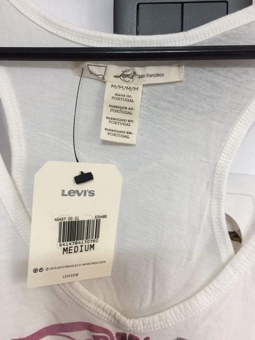 Maieu nou alb levis marime M maiou levis m tricou alb levis marime m