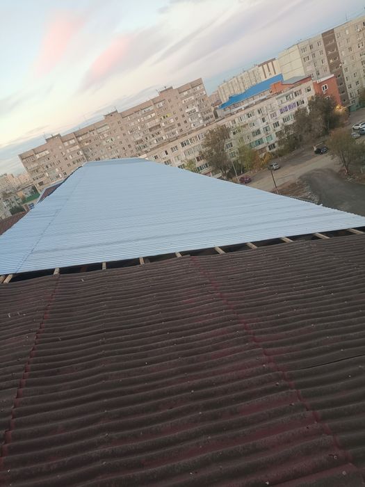 Переделка кровли шифир Профлист