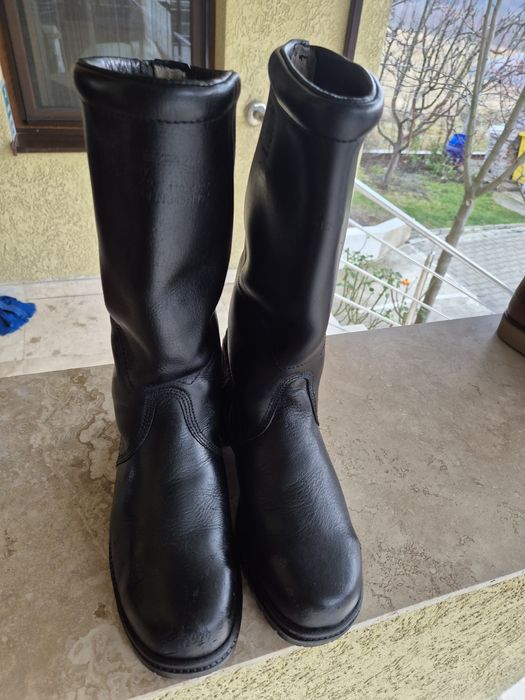 Cizme din piele, nr. 43, bărbați, îmblănite