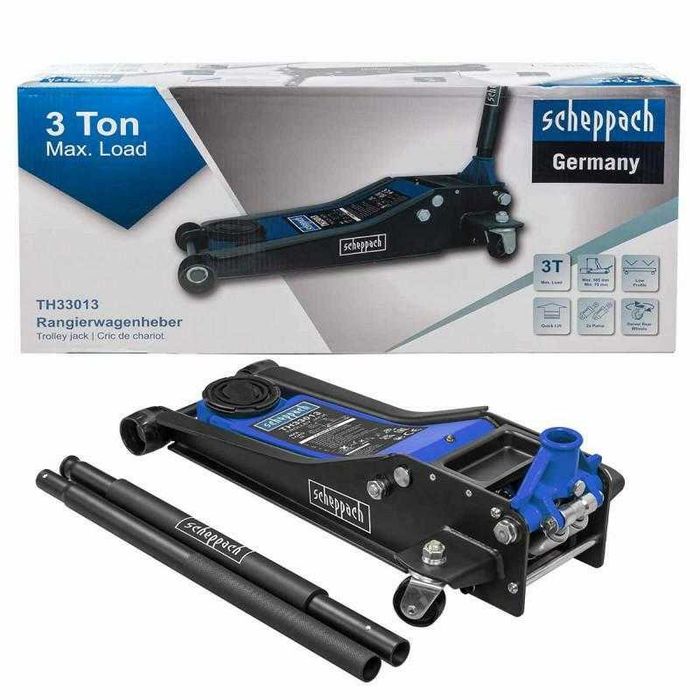 Cric crocodil hidraulic de 3 tone, 75-505mm, pompa dubla, SCHEPPACH