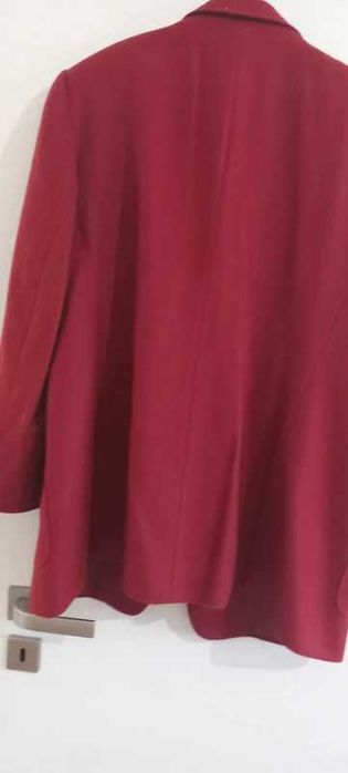 Sacou cashmir rosu spre burgund Vitoria Verani