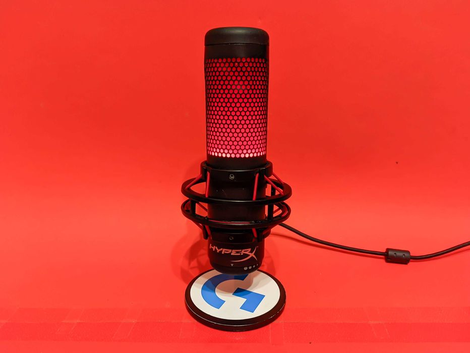 HyperX QuadCast USB Кондензаторен Микрофон за Стрийминг, Гейминг, PC, Подкаст, Студиен