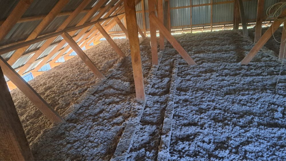 Эковата Утеплитель для крыши. Не горит