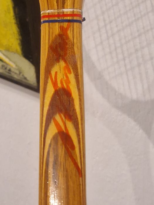 Racheta tenis cu dublu autograf original Adrian Nastase