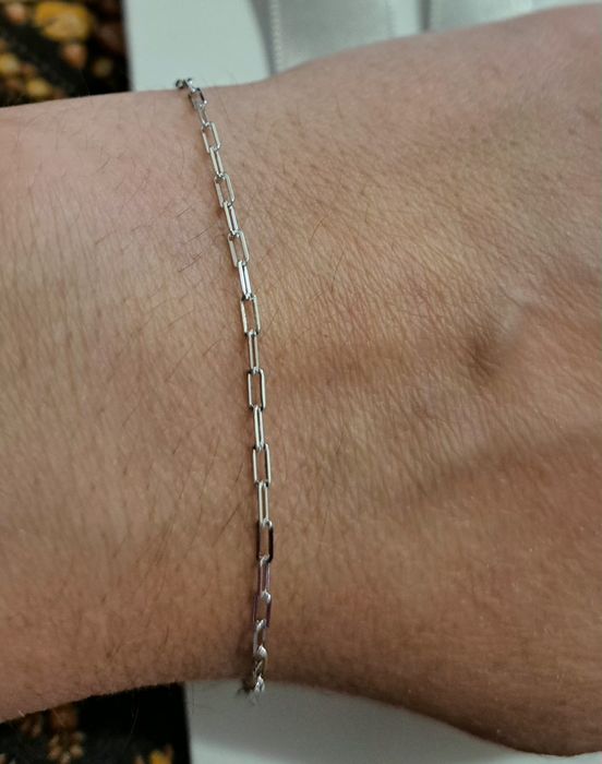 Нежна сребърна гривна-нова