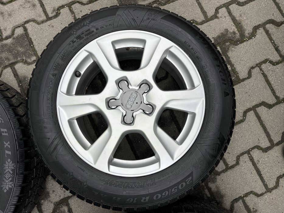 Jante aliaj 5x112mm, anvelope 205/60 R16, Audi A4 B8 B9, A6 C6