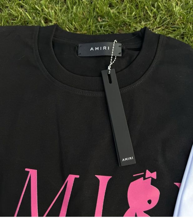 Tricou Amiri alb/negru