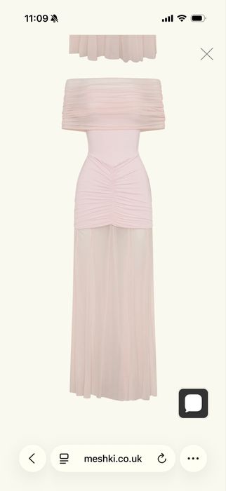 Maxi Рокля Meshki цвят Pale Pink