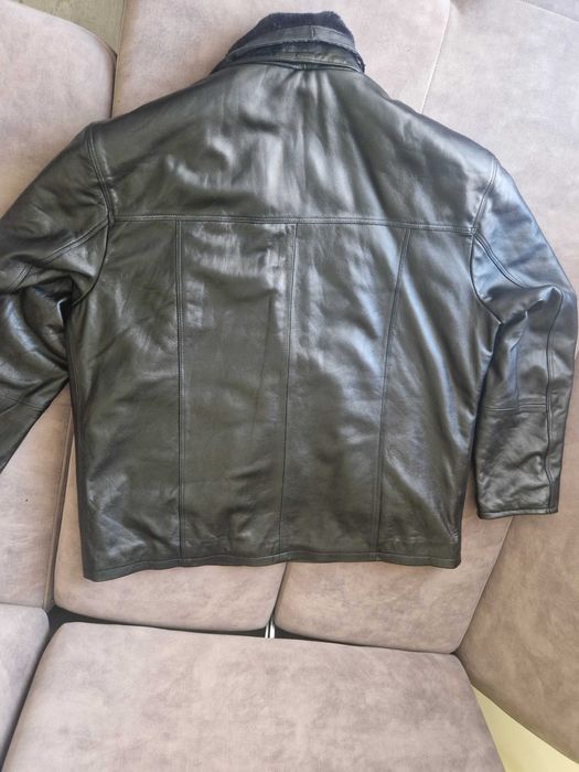 Мъжко кожено зимно яке